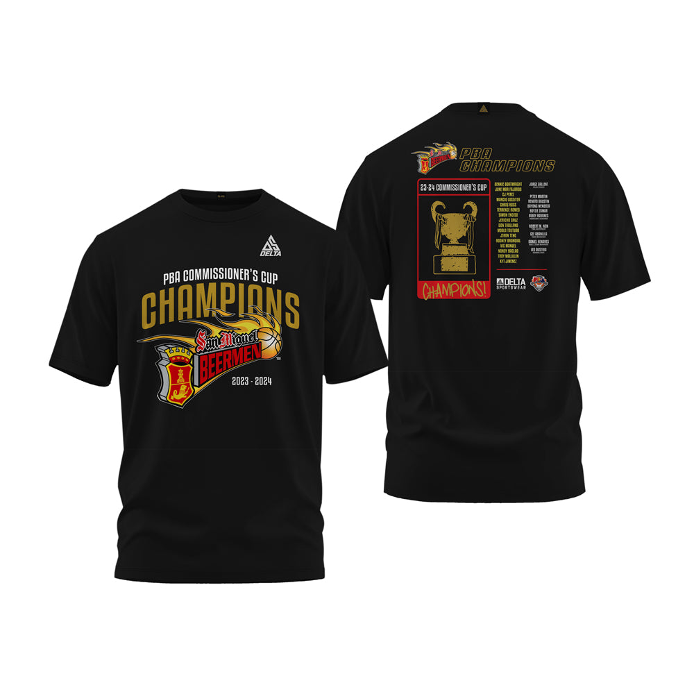 San Miguel Beermen Championship Shirt (Black) – Delta Sportswear