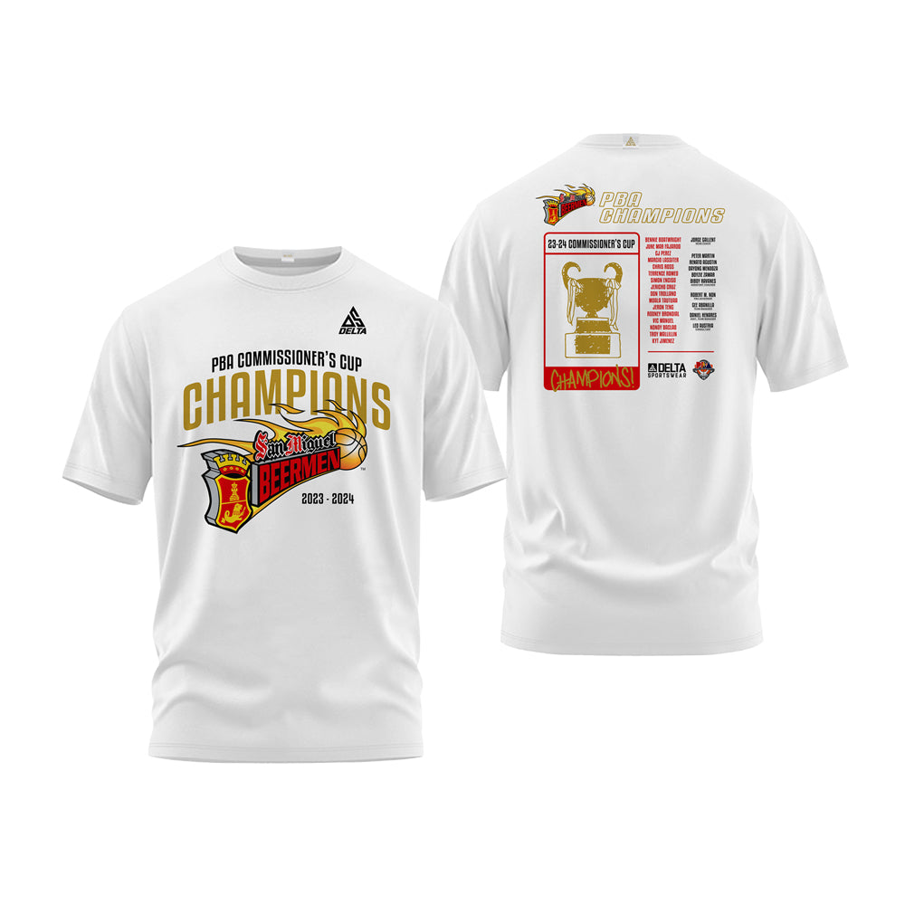San Miguel Beermen Championship Shirt (White) – Delta Sportswear