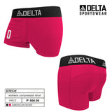 DELTA Signature Compression Volleyball Shorts (American Rose)