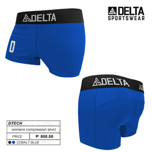 DELTA Signature Compression Volleyball Shorts (Cobalt Blue)