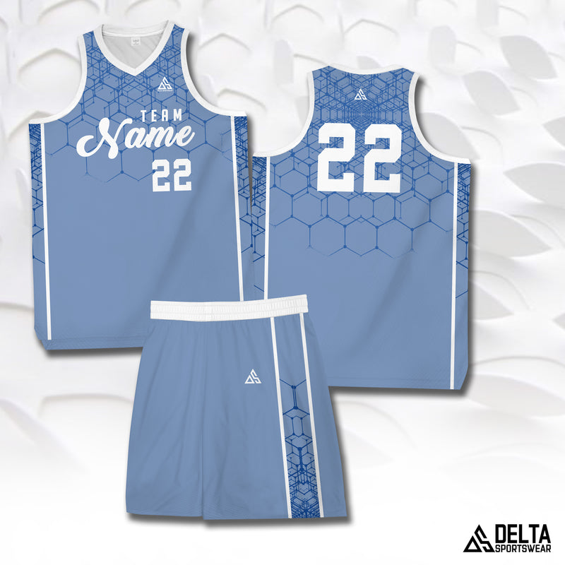 Blue 2024 basketball uniform