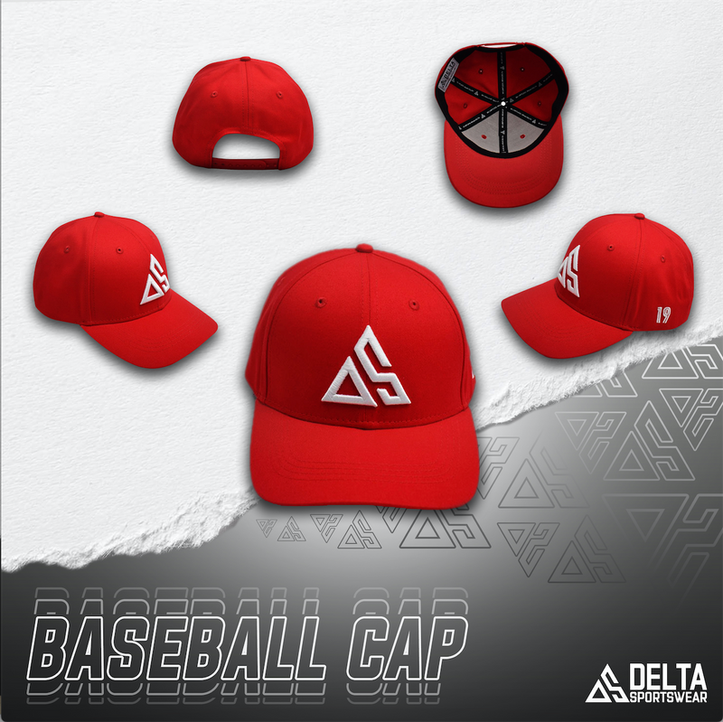 DELTA Signature Logo Classic Cap (Red) – Delta Sportswear Philippines