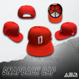 DELTA 'D' Signature Series Snapback Cap (Red)